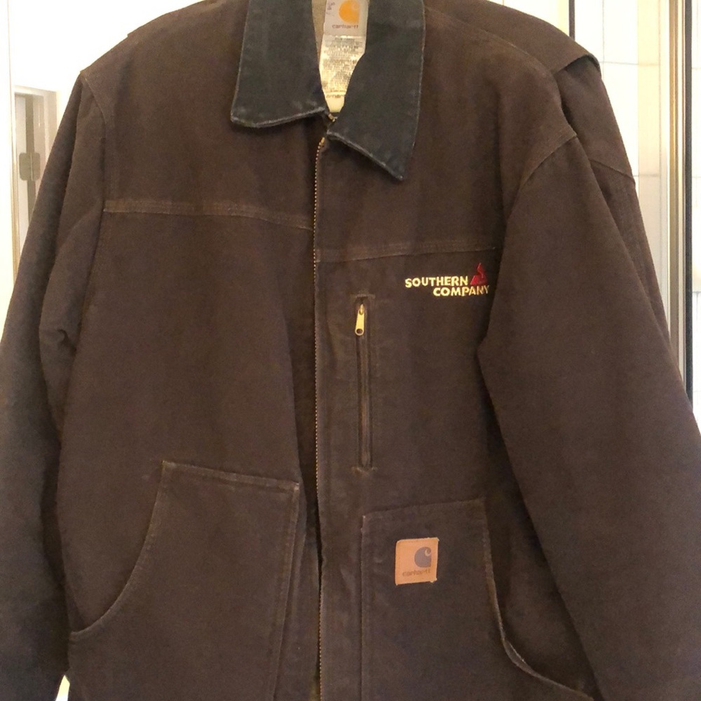 Heavy duty Sherpa lined carhartt coat work jacket